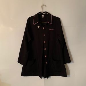 MARY KAY Cosmetics Consultant Medium Uniform Jacket Blazer Shirt Black/Pink EUC.